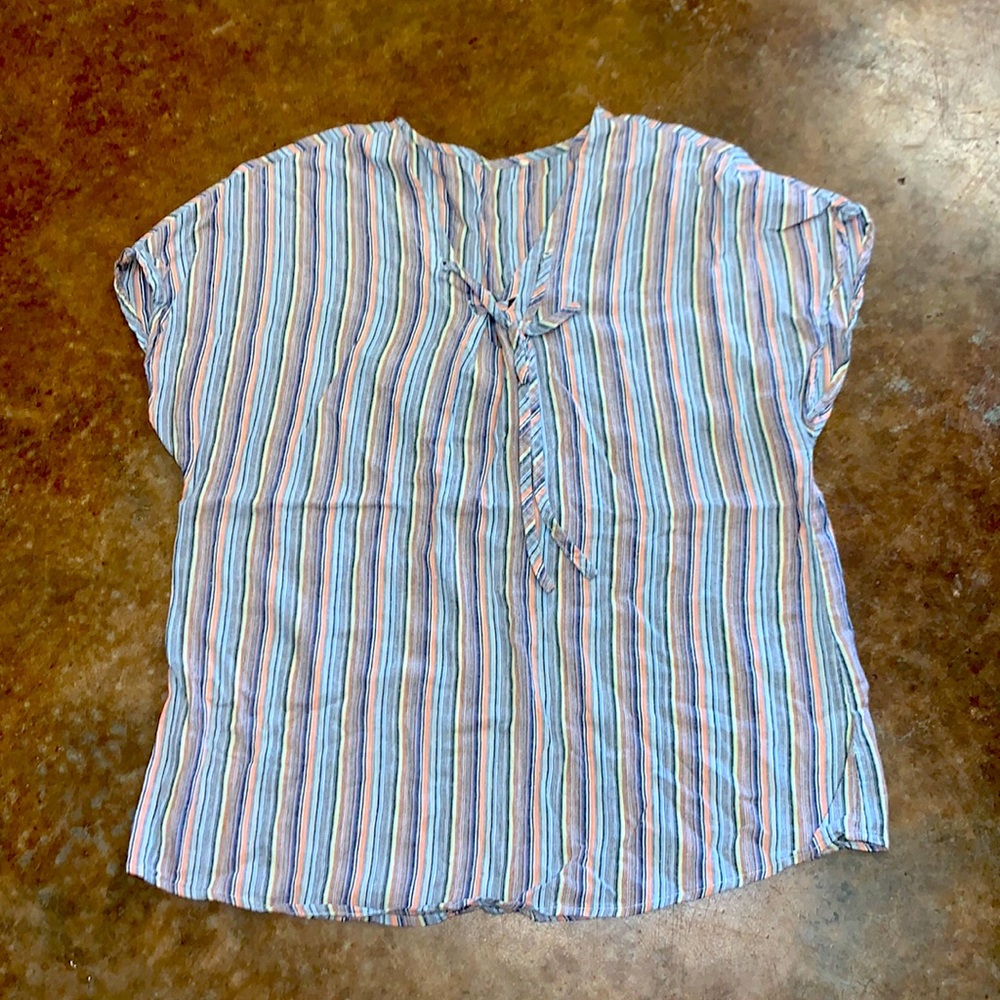 Multicolored striped blouse